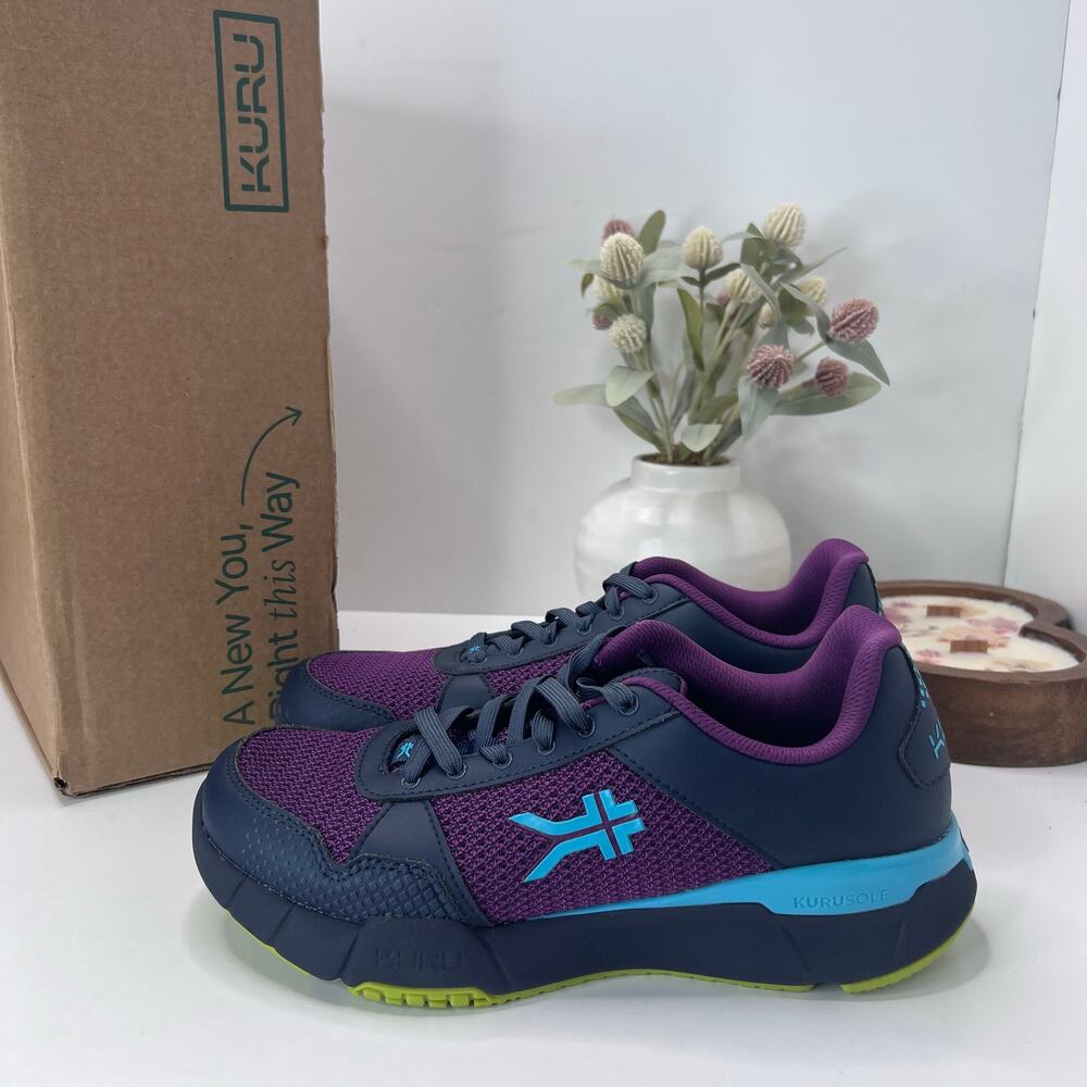 Kuru Quantum 2.0 Walking Comfort Sneaker Electirc Grape Blue Women 10.5M NWB